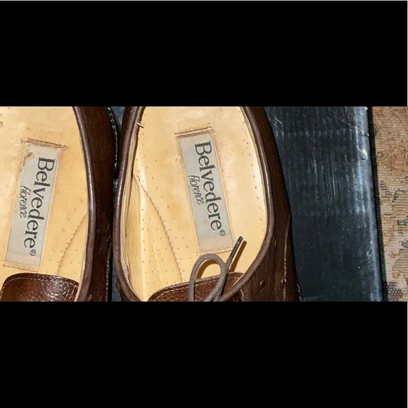 Genuine Crocodile & Ostrich Belvedere Mens shoe Size 13 - Picture 10 of 14